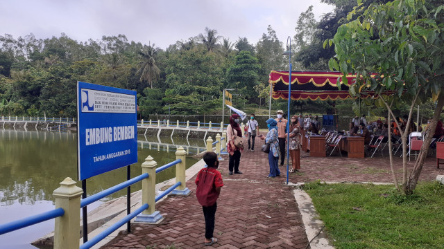 Embung Bembem yang kini menjadi objek wisata di Gunungkidul. Foto: Erfanto/Tugu Jogja