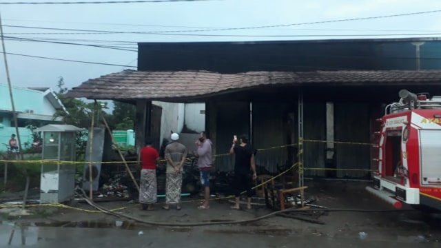 Lokasi ruko terbakar di Tangerang yang menewaskan seorang ibu dan anak. Foto: Dok. Istimewa