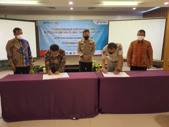 Kerja Sama Pertamina dan Polda Kalimantan Selatan. Foto: Dok. Pertamina