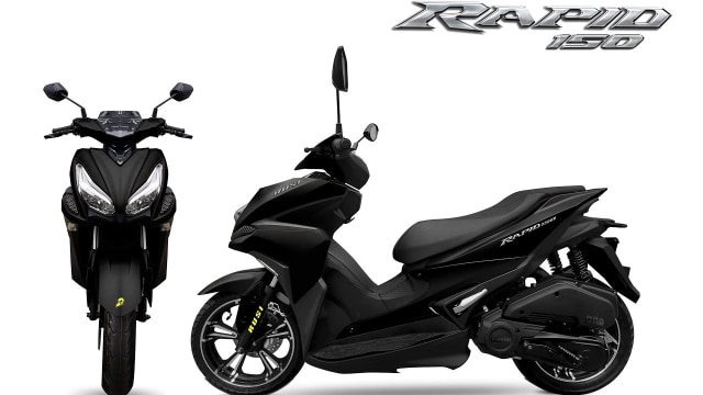 Rusi Rapid 150, Kloningan Yamaha Aerox yang Dijual Rp 19 Jutaan (69380)