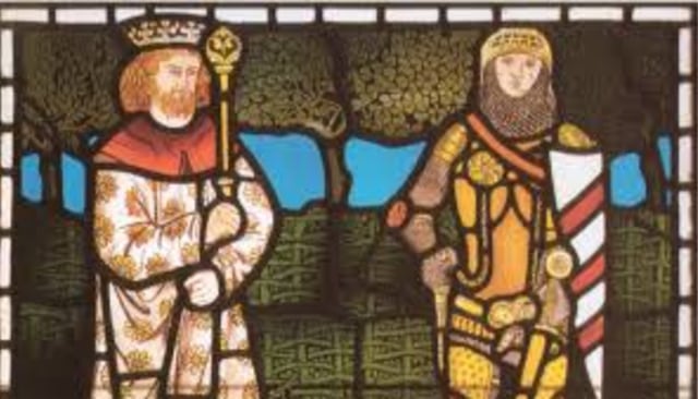 King Arthur dan Sir Lancelot. Dok: Wikimedia Commons.