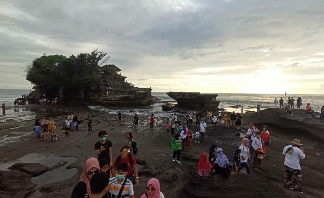 Suasana di kawasan Tanah Lot, Tabanan, Bali - IST