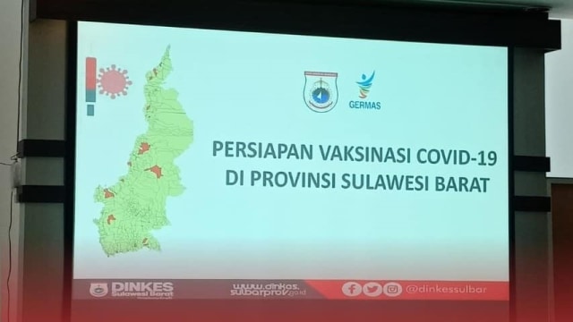 Persiapan vaksinasi COVID-19 di Sulbar, 889.039 orang prioritas penerima vaksin. Foto: Dok. Kominfo Sulbar
