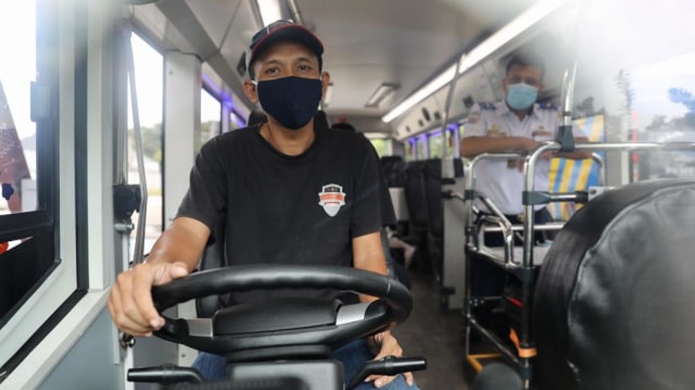 Foto: Trans Koetaradja Uji Coba Bus Listrik BYD untuk Angkutan Umum di Aceh (320893)