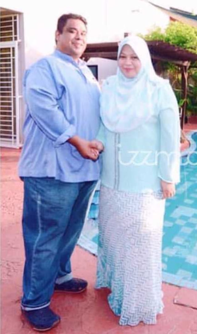 Viral pasangan suami istri di Malaysia berhasil turunkan berat badan dari ratusan kilogram jadi 69 dan 85 kg. Foto: Facebook/Noorul Izzah Marzuki)