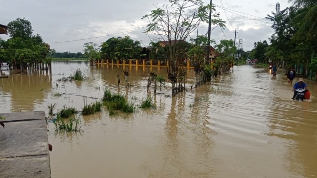 Genangan banjir di permukiman warga Aceh Timur. Dok. BPBA