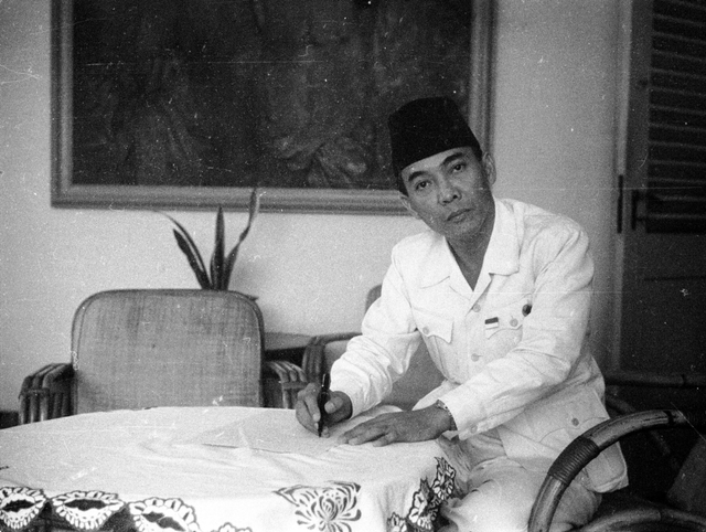 Presiden Pertama Indonesia Sukarno. Foto: Getty Images