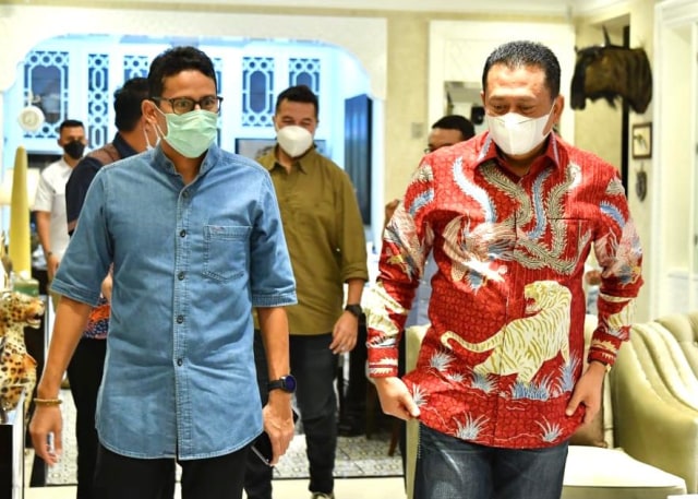Bertemu Sandiaga, Ketua MPR Ajak Kemenparekraf Kembangkan Wisata Sport Otomotif (134363)