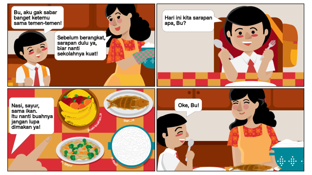 Komik: Persiapan Penting sebelum Anak Kembali Sekolah (250414)