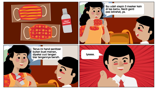Komik: Persiapan Penting sebelum Anak Kembali Sekolah (250415)