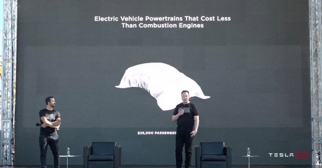 Mobil listrik murah Tesla seharga 25.000 dolar AS atau Rp 300 jutaan. Foto: doc. Carscoops