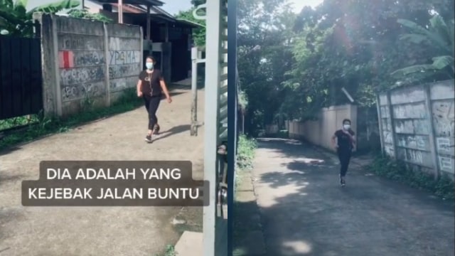 Cewek Jogging Dibilangin Ada Jalan Buntu Malah Melengos, Ending-nya Malu Sendiri (142241)