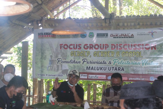 Focus Group Discussion (FGD) Pemulihan Pariwisata dan Pelestarian Hutan Maluku Utara.