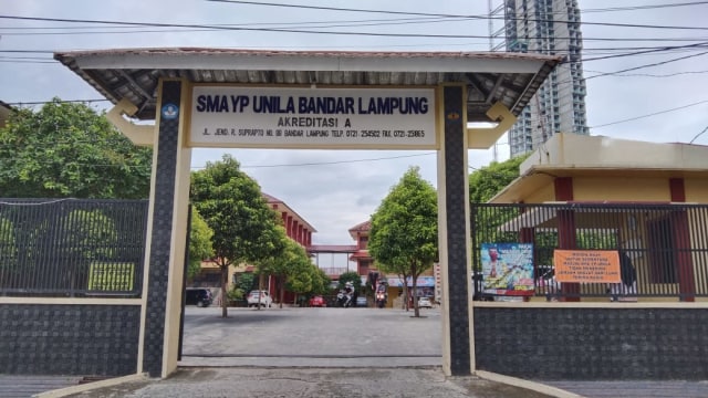 SMA Yayasan Pendidikan Unila, Rabu (13/1) | Foto :  Bella Sardio