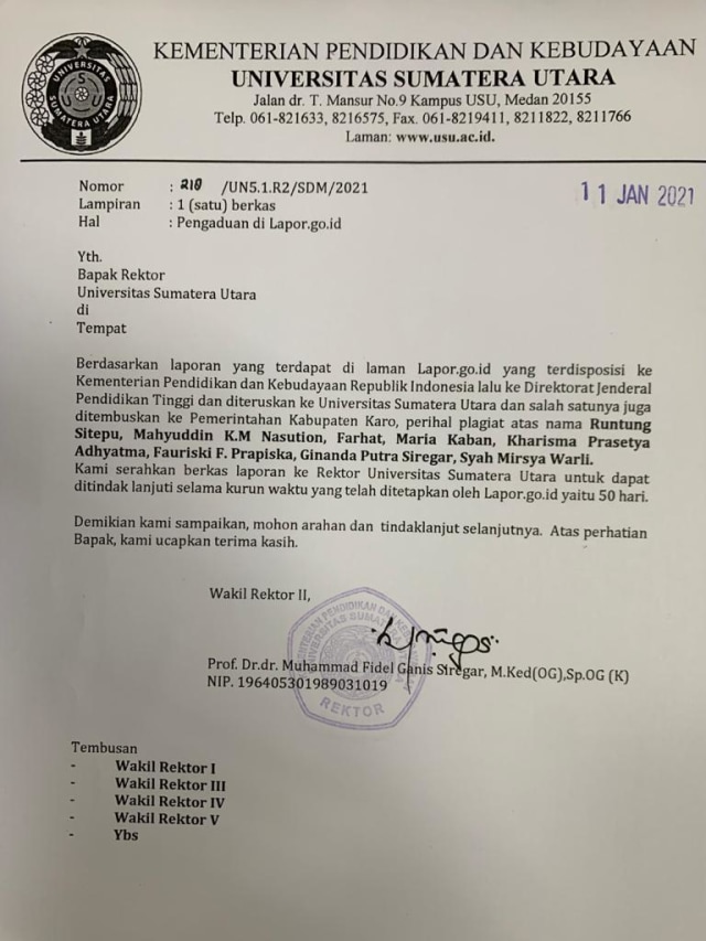 Respons Rektor USU Saat Ditanya Soal Isu Plagiarisme Yang Menimpanya ...