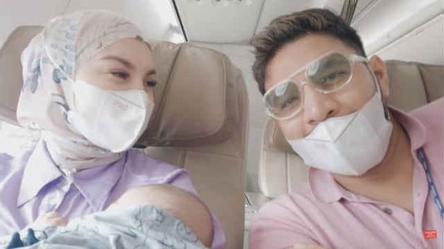 Irish Bella Deg-degan, 7 Momen Baby Air Perdana Naik Pesawat Liburan ke Bali (9192)