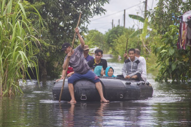 Banjir di Kalsel Makin Parah, Total 19.502 KK Terdampak (19085)