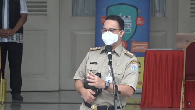 Anies Resmikan Pencanangan Vaksinasi Corona di Jakarta. Foto: Dok. Youtube DKI