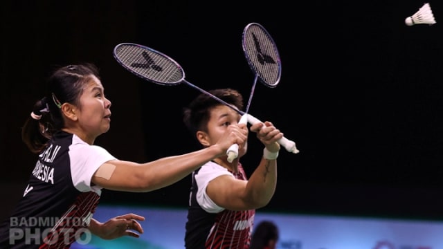 Pasangan Greysia/Apriyani. Foto: Raphael Sachetat/Badmintonphoto/BWF