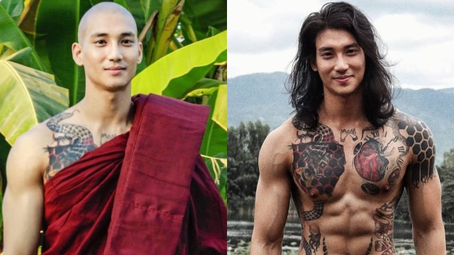 Potret Paing Takhon, Model yang Viral Karena Jadi Biksu Selama 10 Hari Foto: Instagram @paing_takhon.