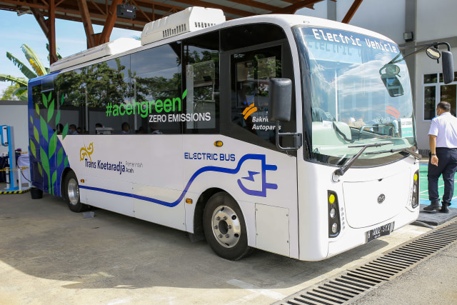 Foto: Melihat Lebih Dekat Bus Listrik yang Diuji Coba Trans Koetaradja di Aceh (15365)