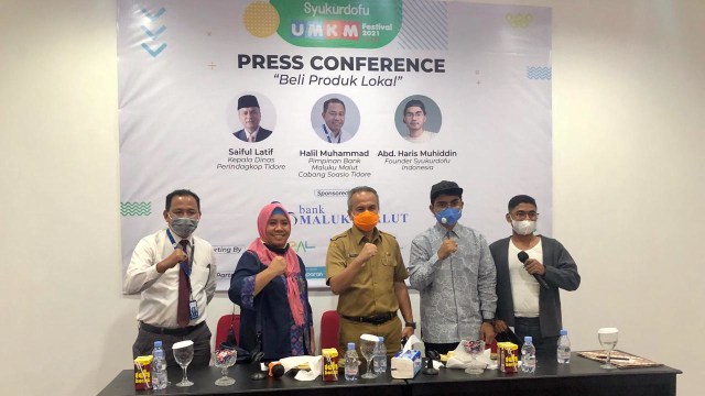 Konferensi pers pelaksanaan UMKM Festival 2021. Foto: Samsul Hi Laijou/cermat