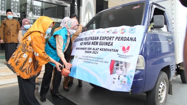 Wali Kota Tangerang Selatan Airin Rachmi Diany dorong ekspor UMKM. Foto: Pemkot Tangsel