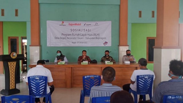 Sosisalisasi dan focus group discussion (FGD) Program Rumah Layak Huni (RLH) di Kecamatan Gayam Kabupaten Bojonegoro. (foto: istimewa)