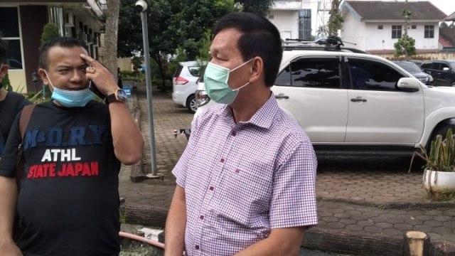 Rektor USU Runtung Sitepu Usia diperiksa Polda Sumut.
 Foto: Dok. Istimewa