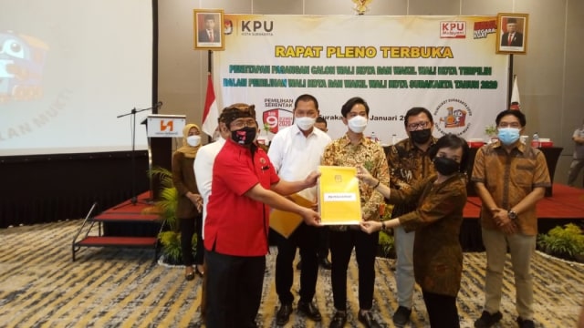 KPU tetapkan Gibran-Teguh pemenang Pilwalkot Solo. Foto: Dok. Istimewa