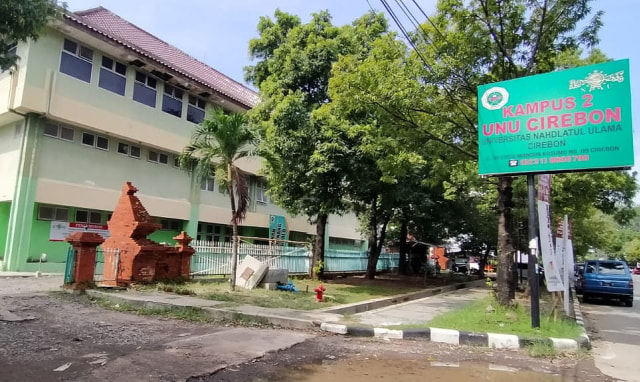 Gedung UNU di Jalan Cipto Mangunkusumo, Kota Cirebon yang bakal jadi lokasi Mako Polres Cirebon Kota. (Juan)