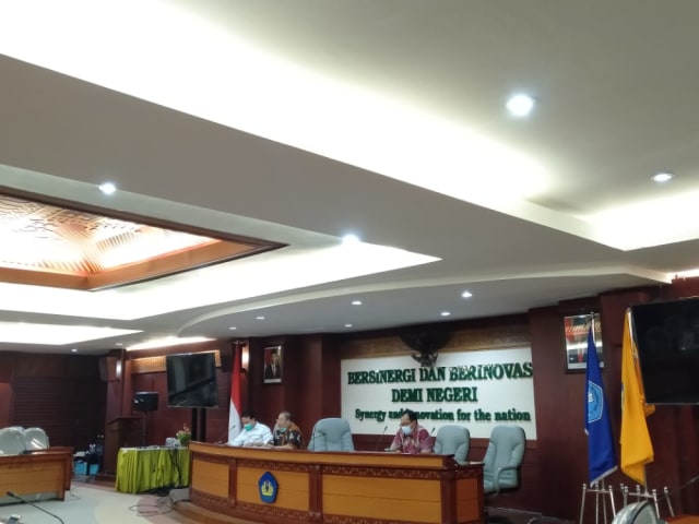Konferensi Pers BP-KKN Unila, Jumat (22/1) | Foto: Ria Agustin