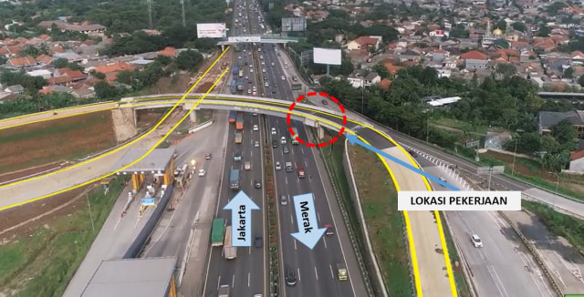 Ada Pekerjaan Proyek Tol Kunciran, Jasa Marga Rekayasa Lalin Tol Jakarta - Merak (184346)