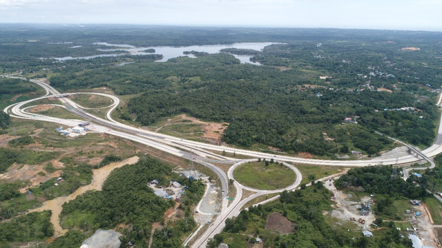 Proyek Tol Balikpapan-Samarinda seksi 1 dan seksi 5. Foto: Jasa Marga