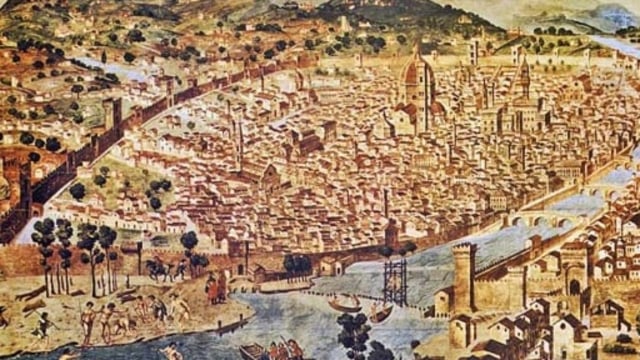 Ilustrasi Kota Florance pada tahun 1470. | Wikimedia Commons