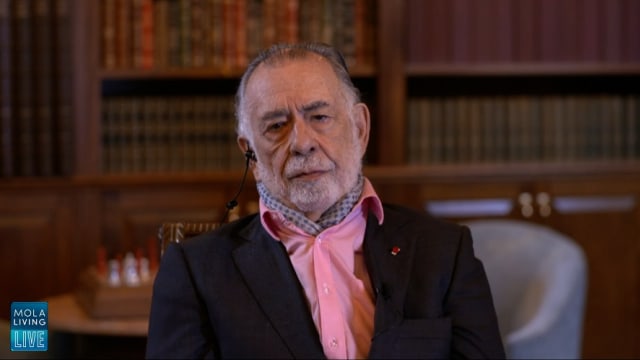 Francis Ford Coppola di program Mola Living Live. Foto: Dok. Mola TV