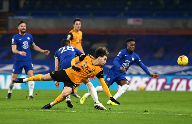 Pertandingan Liga Inggris antara Chelsea vs Wolverhampton Wanderers di Stamford Bridge, London, Inggris. Foto: Neil Hall/Reuters