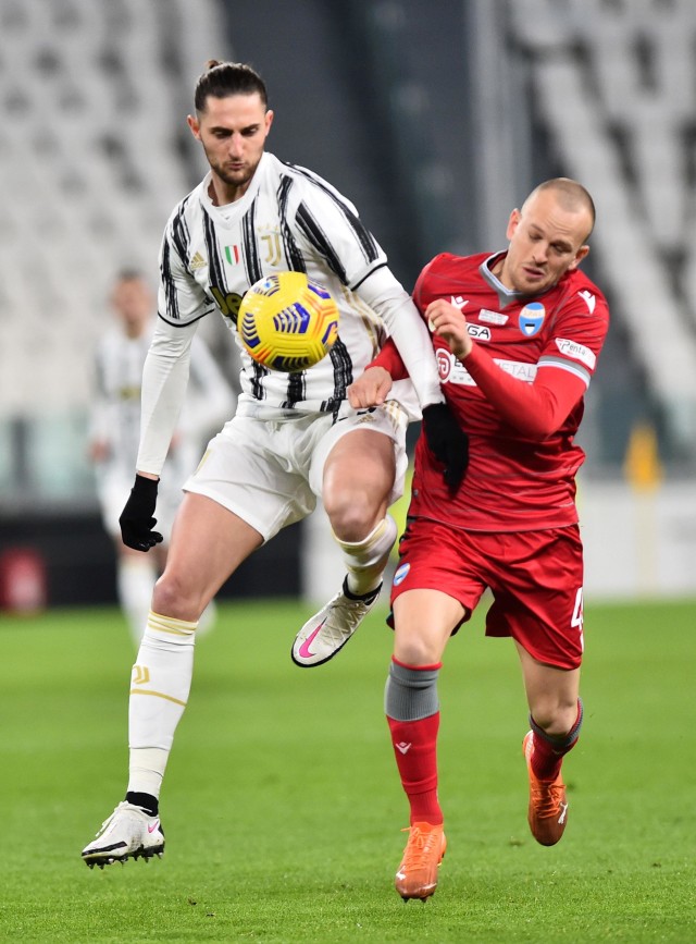Pertandingan Coppa Italia Perempat Final antara Juventus vs SPAL di Stadion Allianz, Turin, Italia. Foto: Massimo Pinca/Reuters