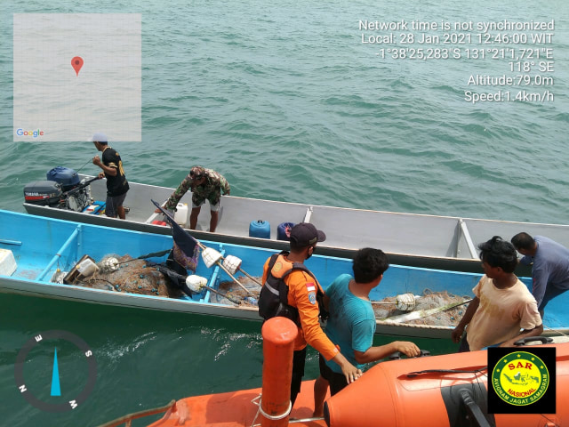 Dua Nelayan yang Hilang di Sorong, Ditemukan Selamat dengan Kondisi Lemas (652833)