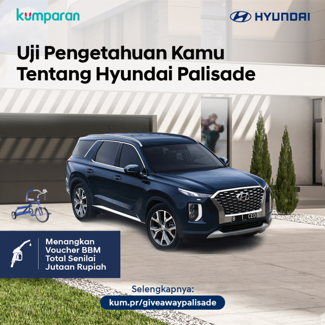 Tes Pengetahuan Kamu tentang Hyundai Palisade dan Dapatkan Voucher BBM (74310)