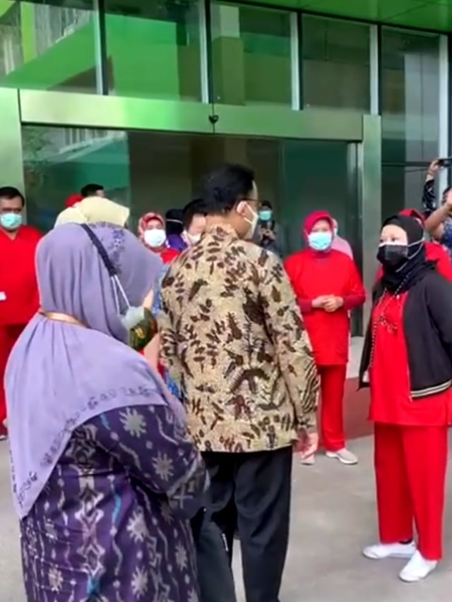 Gubernur DKI Jakarta Anies Baswedan melakukan pemantauan ke RSKD Duren Sawit, Jakarta Timur, Kamis (28/1.  Foto: Dok. Istimewa