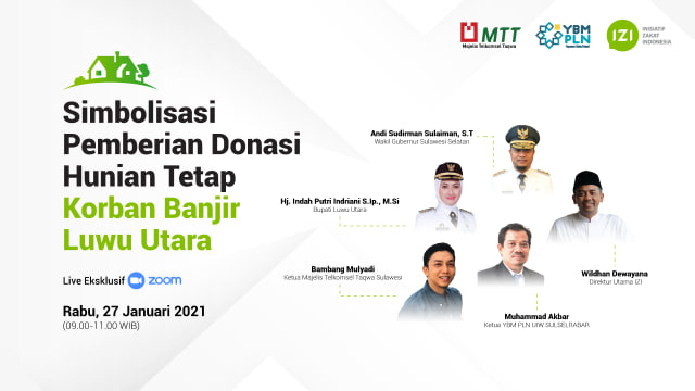 IZI, YBM PLN Dan MTT Bangun Hunian Tetap (Huntap) di Luwu Utara