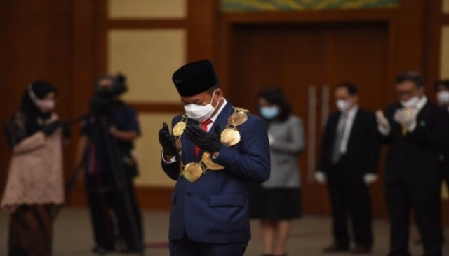 Pelantikan Muryanto Amin sebagai Rektor USU. Foto: Istimewa.