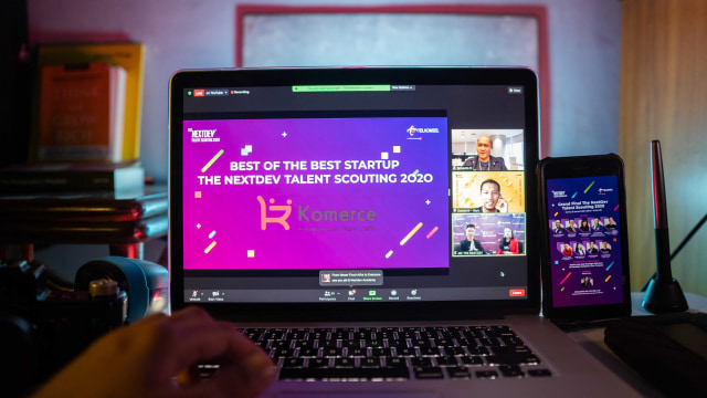 Komerce menjadi Best of The Best Startup di ajang The NextDev Talent Scouting 2020. Foto: Dok. Telkomsel