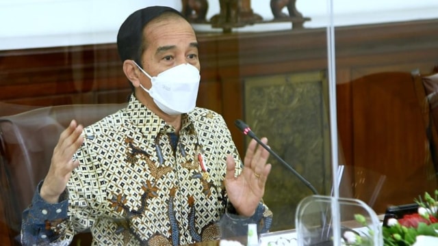 Presiden Jokowi saat pimpin ratas tentang Pendisiplinan Melawan Covid-19, Istana Kepresidenan Bogor. Foto: Rusman/Biro Pers Sekretariat Presiden