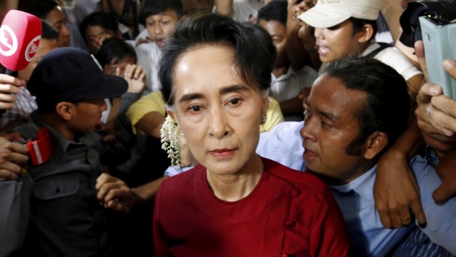 Pemimpin Myanmar, Aung San Suu Kyi. Foto: Jorge Silva/REUTERS