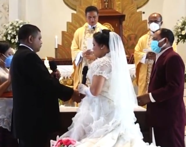 Pernikahan Julius dan Mersiana pada Jumat (22/1) di Paroki Roh Kudus Katedral Denpasar - IST