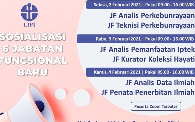 Sosialiasi 6 Jabatan Fungsional Baru oleh LIPI. Sumber: LIPI