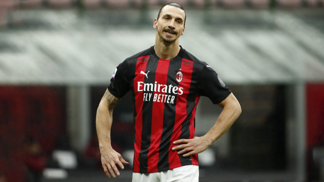 Pemain AC Milan, Zlatan Ibrahimovic. Foto: REUTERS / Alessandro Garofalo