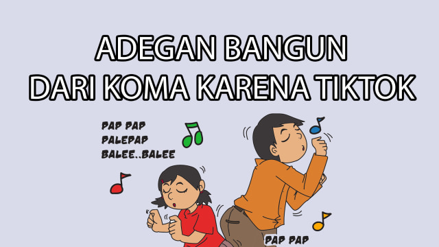 Komik: Adegan Bangun dari Koma Karena TikTok